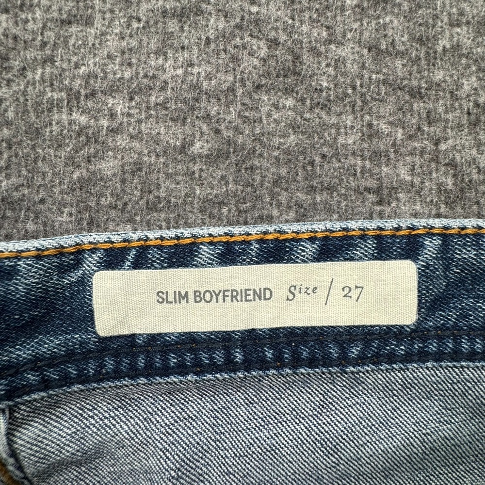 Anthropologie Pilcro Letterpress Slim Boyfriend Jeans Women 27 Fit 32x27 - Picture 11 of 16